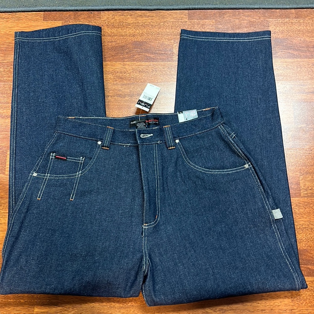 Fubu Collection, Unwash Blue, 36W 34L, Never worn